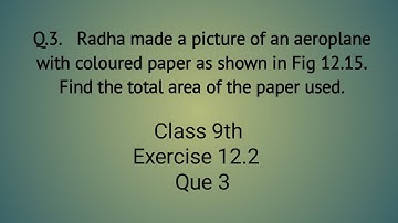 Class - 9th, Maths Ex - 12.2 Que - 3 ( Heron