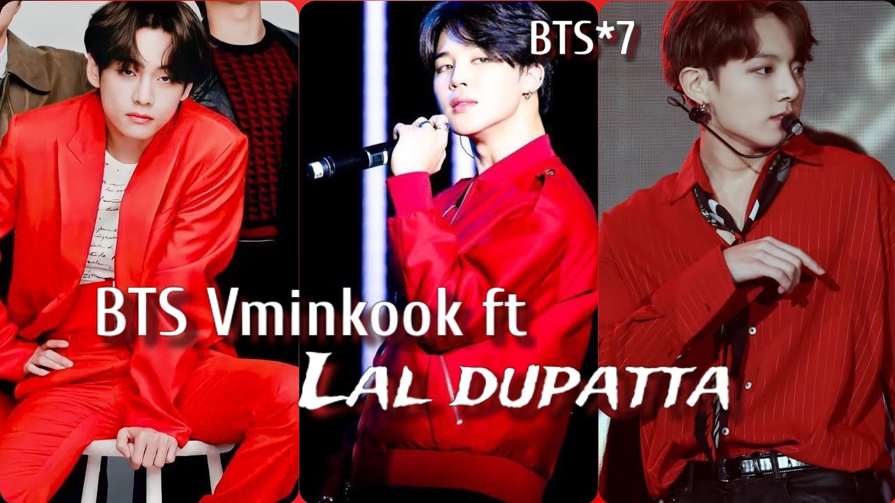 req vid💜BTS Vminkook fmv on Lal dupatta❤️taehyung and jungkook try to impress jimin🤭taekook ft jimin