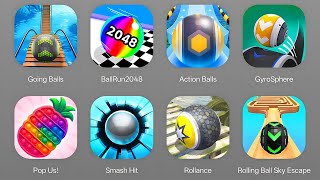 Ball Games: Going Balls, Ball Run 2048, Action Balls, Gyrosphere Ball, Pop Us!, Smash Hit, Rollance screenshot 1