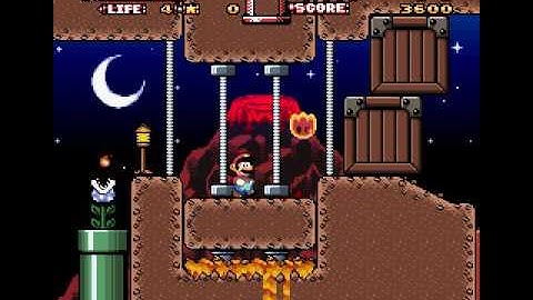 SMW Custom Level - Volcano Hill