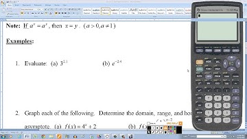 College Algebra Lesson 2.3 Exponential Functions