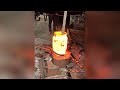 Like No. 3 battery forging, old blacksmithing skills, no cutting in the whole process