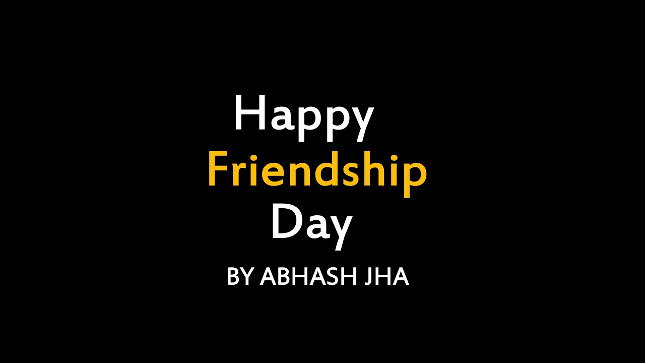 Special Poetry on Friendship Day  Abhash Jha Poetry