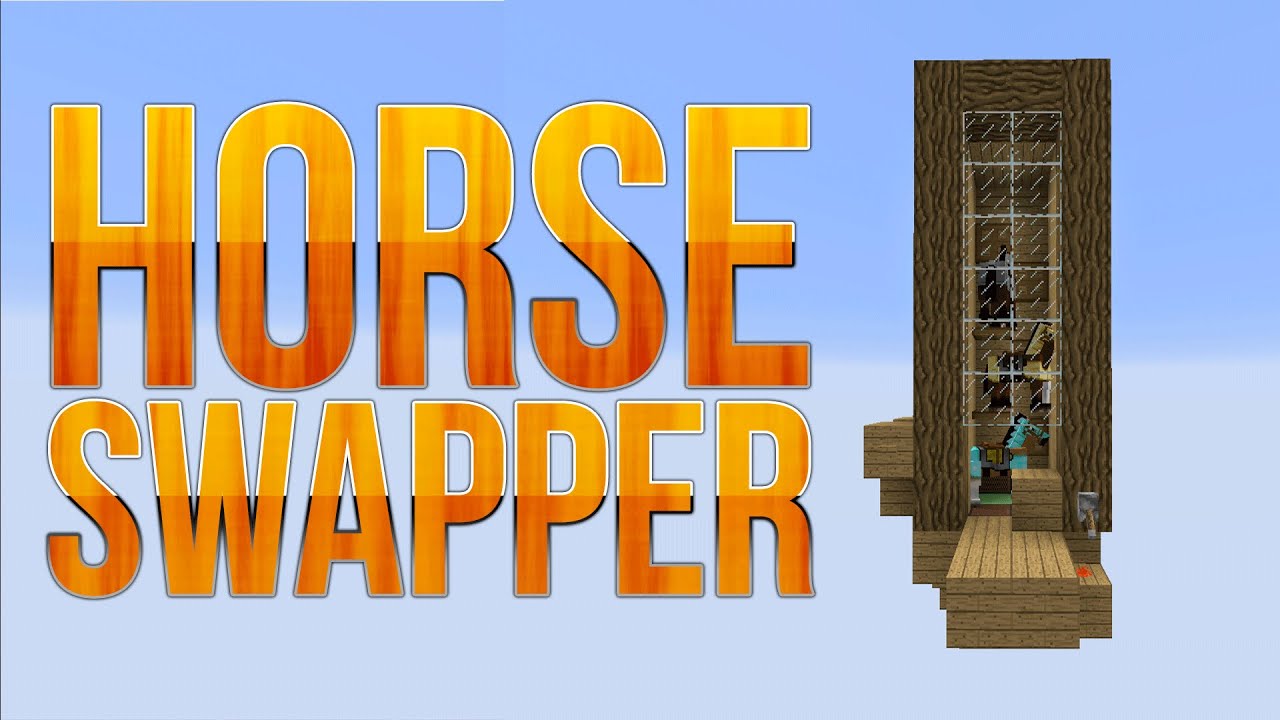 Minecraft Horse Storage System Horse Swapper 3.0 Tutorial YouTube
