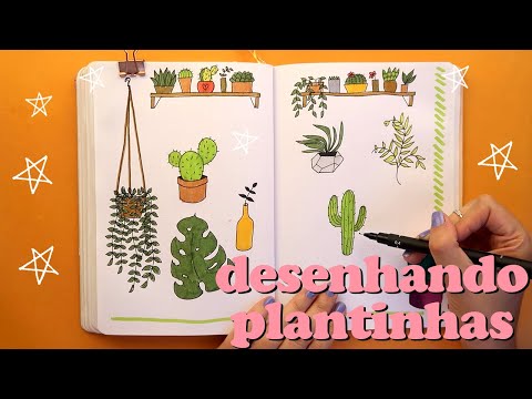 COMO DESENHAR PLANTINHAS para Bullet Journal 🌿