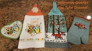 Quick Easy Beginner Life's a Hoot Crochet Kitchen Towel Topper DIY Tutorial