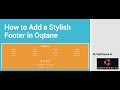 How to Add a beautiful Footer in Oqtane Using HTML & CSS | Step-by-Step Guide