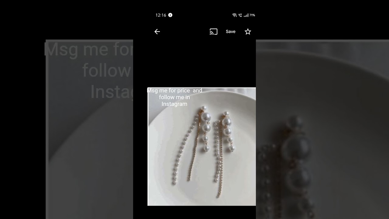 # Beautiful pearl earrings 