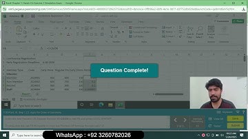 Excel Chapter 1: Hands-On Exercise 2 Simulation Exam | Excel Chapter 1Hands On Exercise 2 Simulation