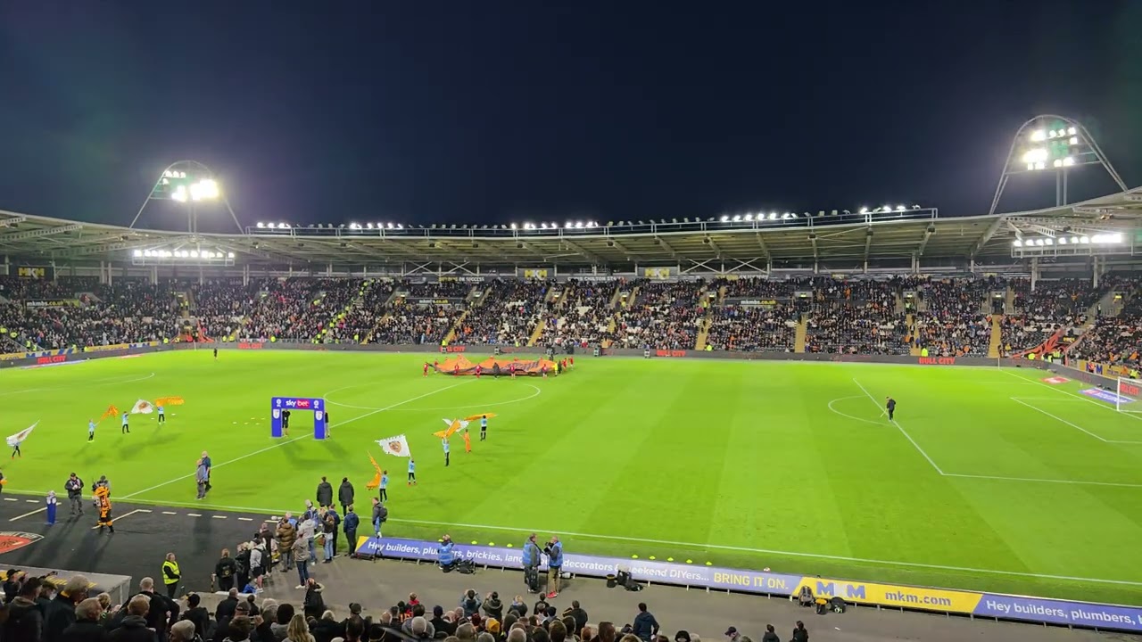Hull City v Sheffield United 2024 opening light display