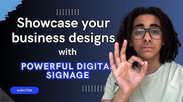 Display designs for your business using this digital signage software