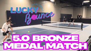 5.0 men’s ￼Bronze metal match ￼ Mega Pickleball ￼ winter classic ￼tournament ￼