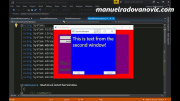 WPF - Windows Presentation Foundation - 4#. How to Call Another Window