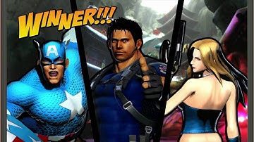 (request) Ultimate Marvel vs Capcom 3 playthrough_Captain America/Chris/Trish
