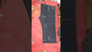 लेडीज स्ट्रेट पैंट की कटिंग फ्रंट बेल्ट बैक प्लास्टिक साइड पॉकेट#fashion #fashionstyle
