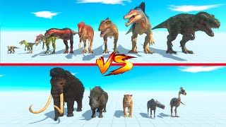 Prehistoric Mammals vs Carnivore Dinosaurs - Animal Revolt Battle Simulator