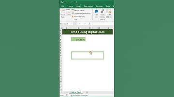 Time Ticking Digital Clock in Excel | Advanced Excel Application #shorts