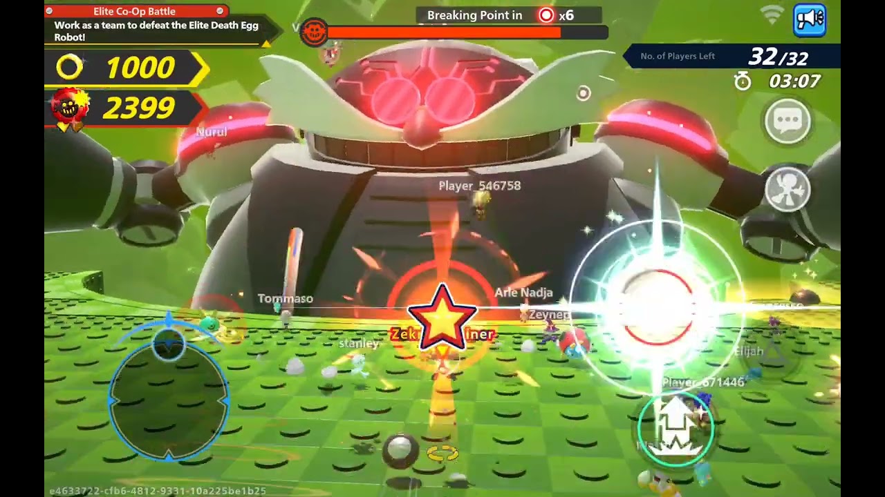 Sonic Rumble Co-Op Battle vs Elite Death Egg Robot