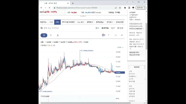 004080신흥 주가 전망 및 차트 분석