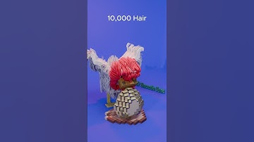 🔥100 vs 1 Million Chicken Hair Simulation | Blender 3D Hair Particle And Simulation