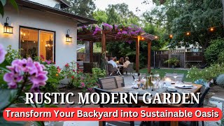 Create a Sustainable Garden Oasis: Rustic Modern Style