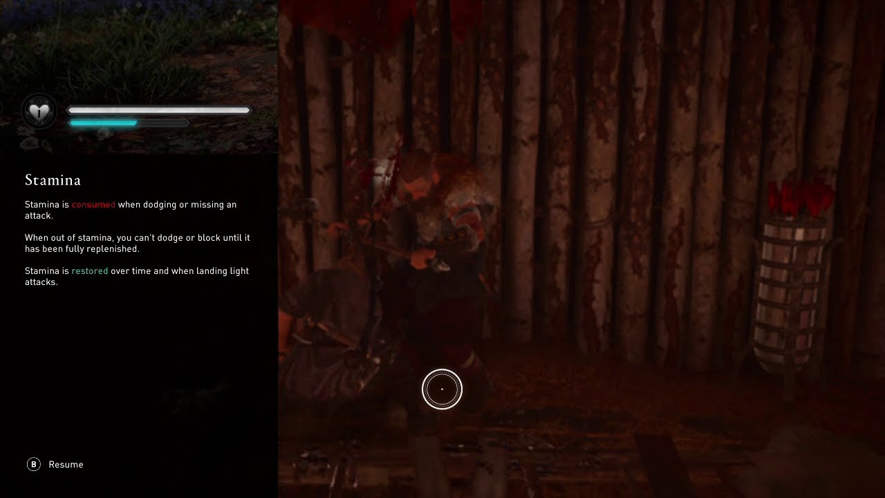 Assassin's Creed Valhalla Stamina bar description Combat Tutorials 
