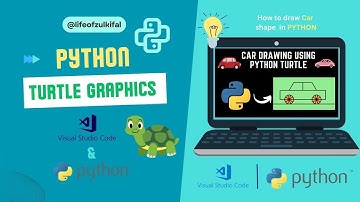 How to Draw Car shape in Python- Turtle Graphics tutorials in Hindi