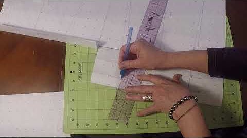 Pattern Draft of a Pant Cuff - Part 2