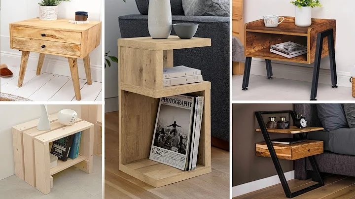 Metal And Wooden Bedside Table / Small Nightstand Ideas in 2022