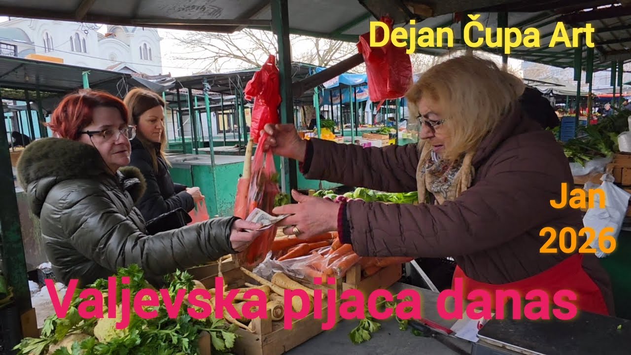 VALJEVSKA PIJACA-Danas.    LJUDI- ROBA- CENE i sva dešavanja na i oko iste..!!!    Dejan Čupa Art 