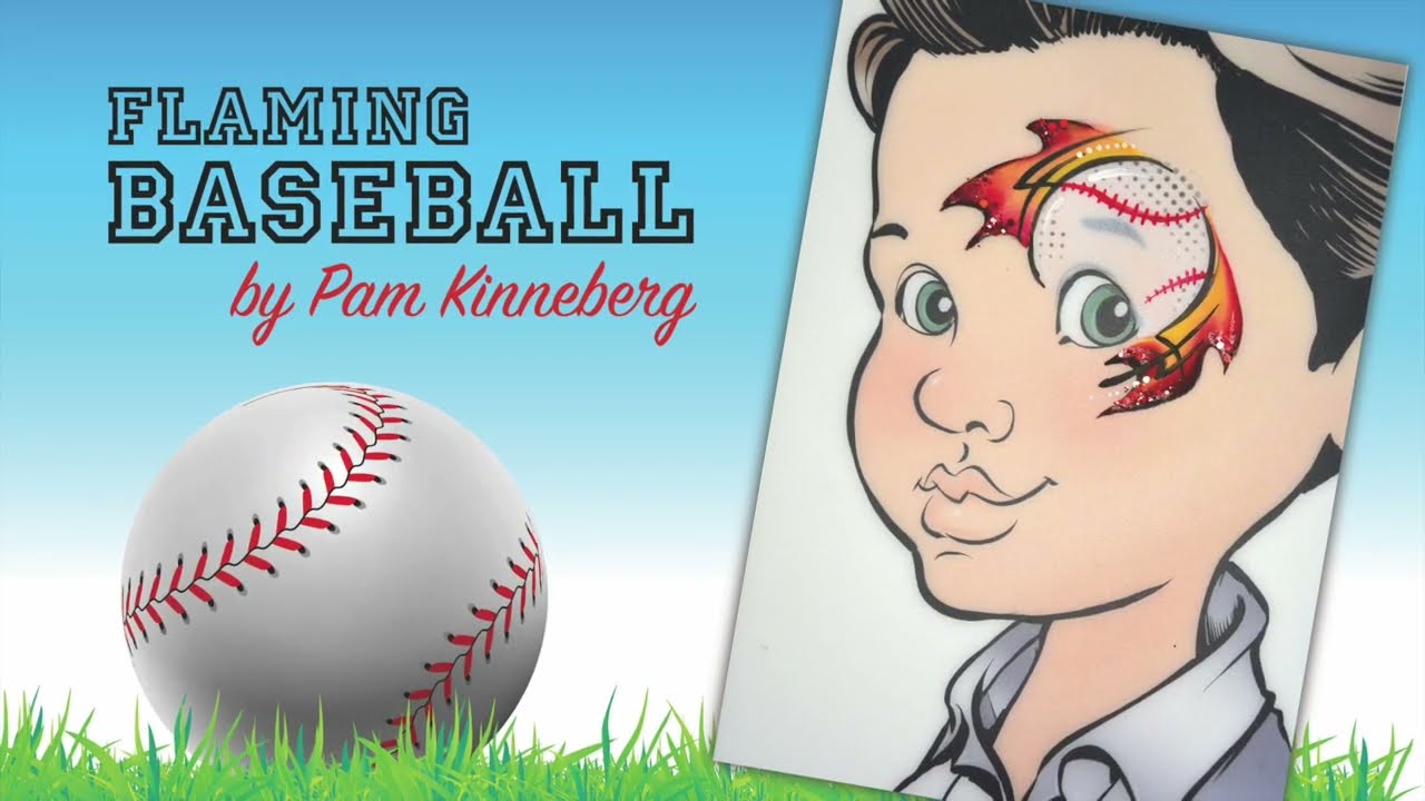 Flaming Baseball by Pam Kinneberg