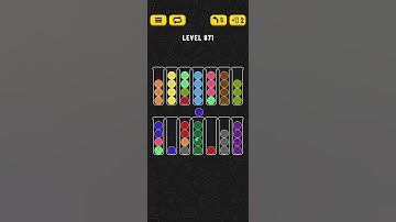 Ball Sort - Color Puzzle Game - Level 871 - Walkthrough SOLVED by RobotPlayer AI!!!
