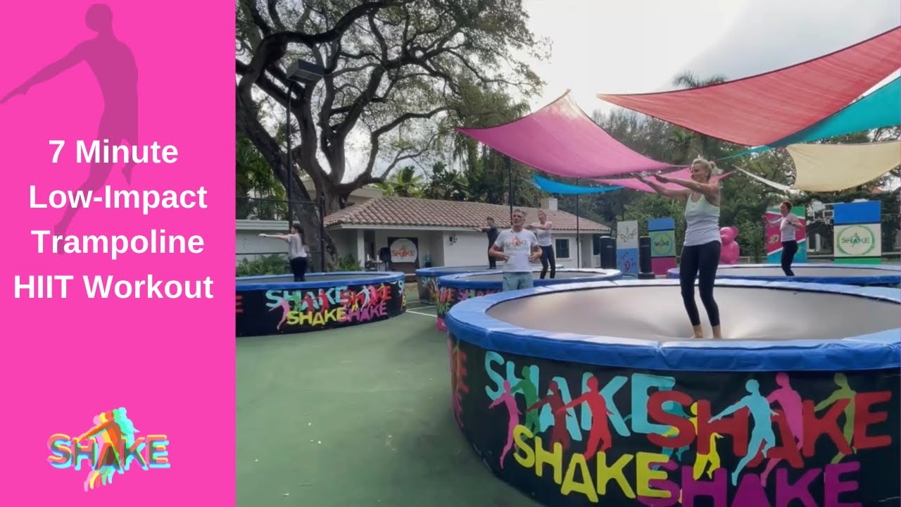 7 Minute LowImpact Trampoline HIIT Workout YouTube