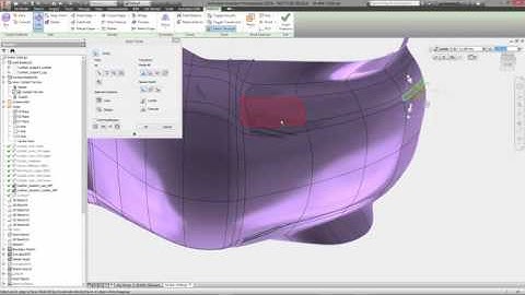 Autodesk Inventor freeform modeling