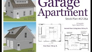 Garage Apartment or as we say in Nashville.... DADU! Detached Accessory Dwelling Unit. Stock Plan # G126b. Check out more info 
