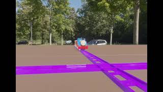 Funny Train Set animation test.