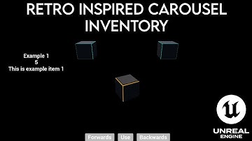 Unreal Engine - Retro Carousel inventory system