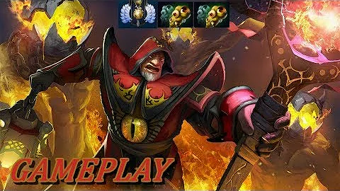 Dota 2 TOP DEFENSIVE SUPPORT 7.17! Warlock Ranked Gameplay Commentary