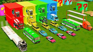 ALL POLICE VEHICLES AND EMERGENCY TRUCK, EXCAVATOR, CONCRETE MIXER TRANSPORT TO GARAGE - FS22