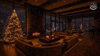 Warm Fireplace & Snowfall Ambience🎄Peaceful Christmas Night with Soft Piano & Cabin Vibes 2027 screenshot 1