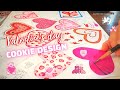    valentines day cookie design sketch  asmr satisfying