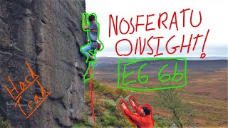 Nosferatu E6 6b ONSIGHT! - Hard trad in the peak district