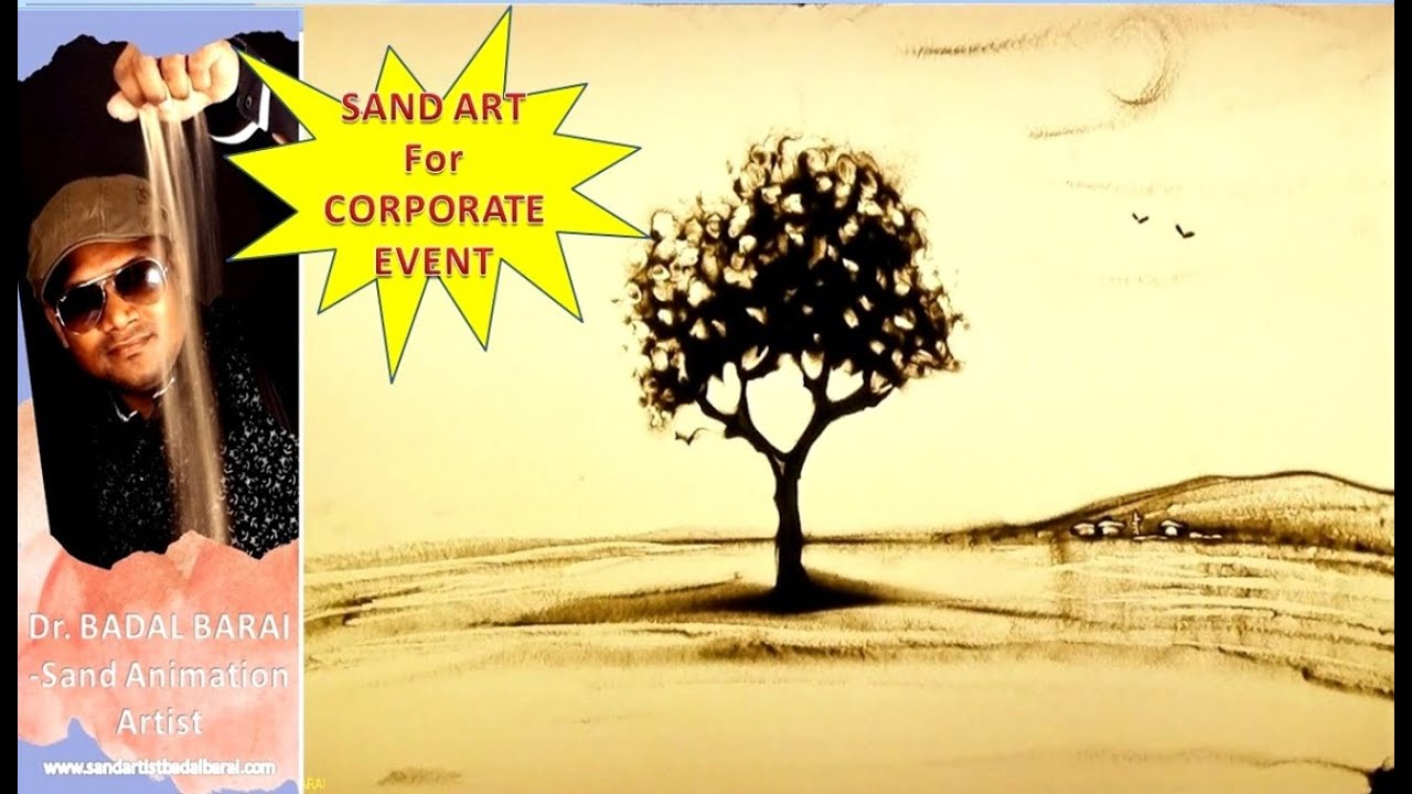 Sand Art Video: Farewell Ceremony, Corporate event by Sand Artist Badal Barai 