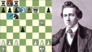 EL GENIO QUE DABA JAQUE MATE CON SUS CABALLOS: Morphy vs Schrufer (París, 1859)