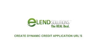 Create Custom Credit Application URLs