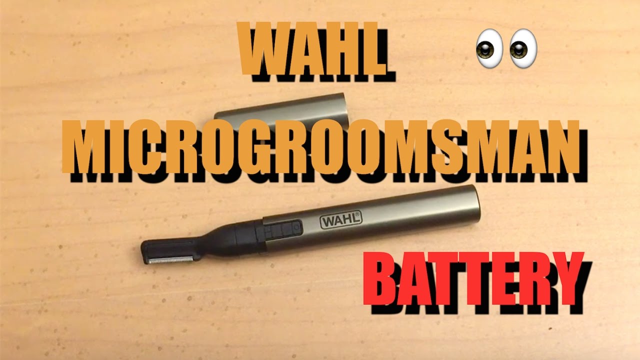 wahl micro groomsman battery installation