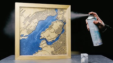 I Made Awesome Laser Cut Maps With Epoxy