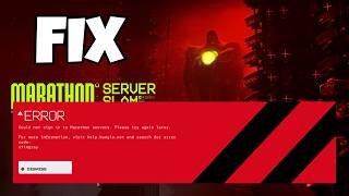 Could Not Sign In to Marathon Server Slam – Fix Login Error Fast Wealth