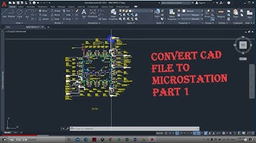 Bentley Microstation V8i - Convert CAD File to Microstation Part 1 #youtubevideo #autocadmodeling