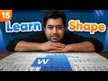 Learn Shapes in MS Word | Complete Shape Tools Guide 2026 🔥 | Lesson 15